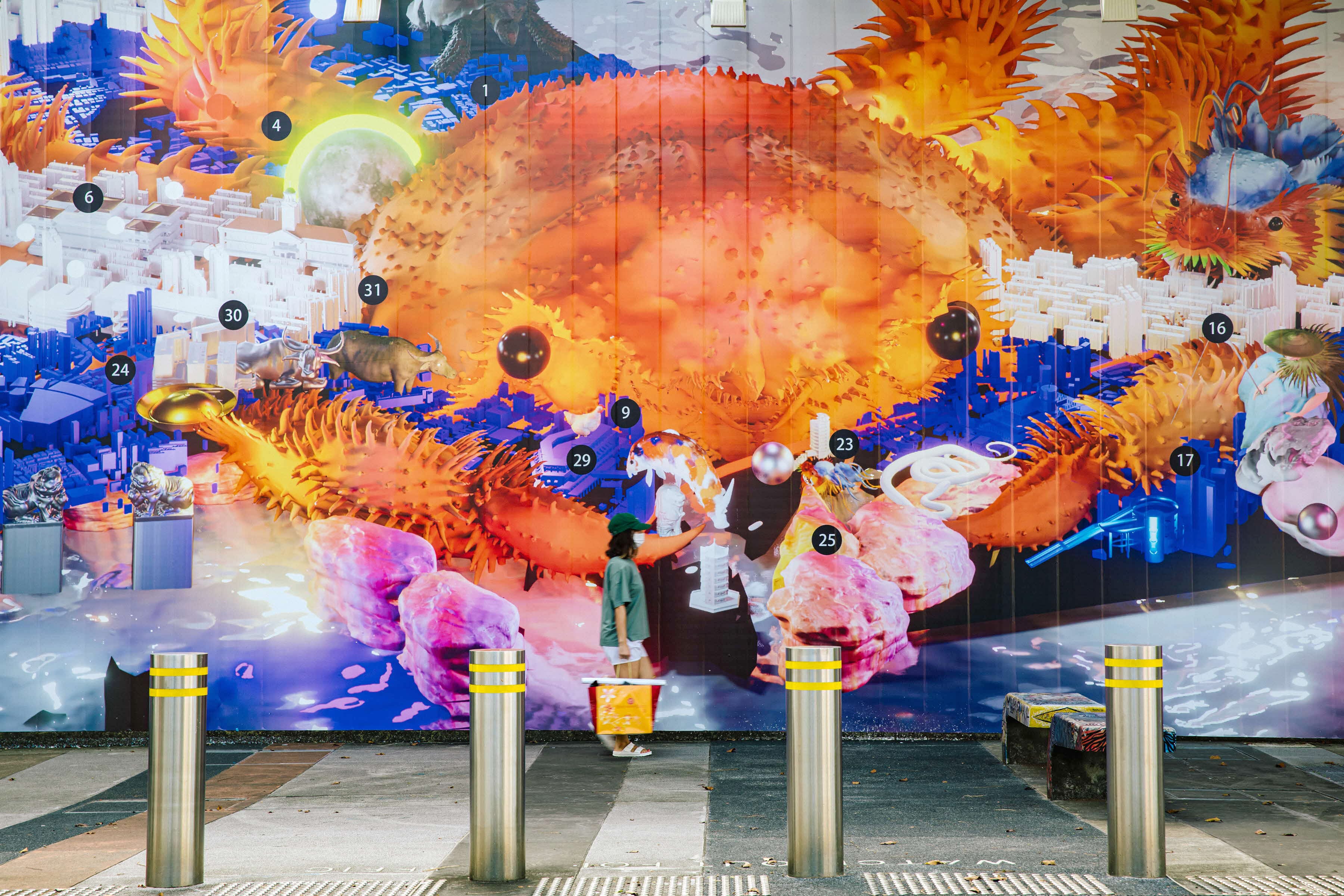Artwork on hoarding